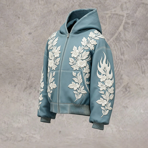 DiZNEW 2026 Felpa con Cappuccio da Uomo in Puro Cotone di Alta Qualità con Ricami Raffinati Felpa con Cappuccio da Uomo per il Calore Invernale - Product Image 3