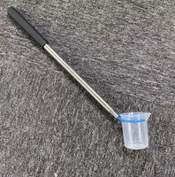 Palo telescópico de acero inoxidable, para muestreador de agua