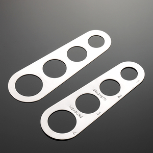 Règle à pâtes facile à nettoyer Outil de mesure 4 portions de service Mesureur de spaghetti en acier inoxydable Fournitures de cuisine Contrôle 4017003 - Product Image 3