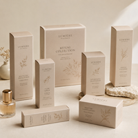 Boîte en carton blanc pliable, écologique et recyclable, impression UV personnalisée, pour emballage cosmétique, vernis à ongles, parfum, soins de la peau