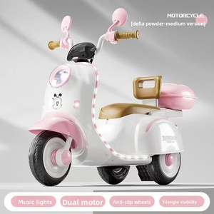 Triciclo Eléctrico para Niños de 2 a 4 Años, Motocicleta de Juguete con Batería, Construcción de Plástico, Unisex para Niños y Niñas - Product Image 2