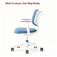 Chaise de bureau ergonomique colorée, dossier en maille respirante, chaise d'ordinateur pivotante et réglable en hauteur, chaise de travail à roulettes, pour la maison et l'étude des enfants.