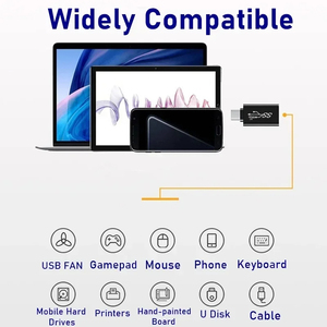 Adaptateur universel OTG Type C, USB C mâle vers Micro USB femelle, <span class=keywords><strong>convertisseur</strong></span> USB-C pour Macbook, Samsung <span class=keywords><strong>Note</strong></span> 20, connecteur Huawei - Product Image 6