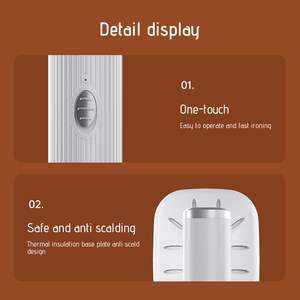 Vapeur électrique portable 13W pour femmes Fer à vapeur vertical puissant avec générateur pour vêtements <span class=keywords><strong>de</strong></span> voyage à domicile - Product Image 5