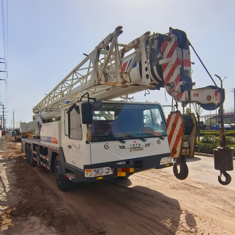 Подержанная техника из Китая QY25v5 грузоподъемность 25 тонн, пятисекционный гидравлический мобильный кран, автокран