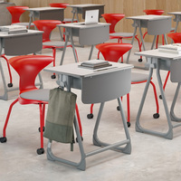 Chaise de conférence moderne pour bureau à domicile avec cadre en plastique durable et base en métal