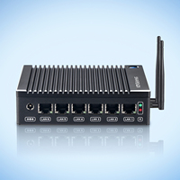 Nouveau Stock Pare-feu Pfsense Mini PC Industriel avec N3710/J3710 6*Inyel I226V Gigabit Ethernet 2*HD Serveur OPNSense Win Linux