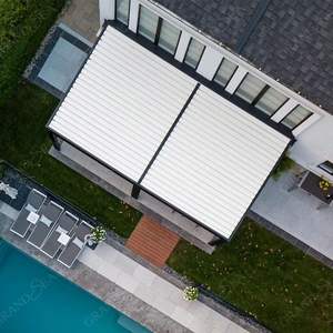 Pergola Aluminium Extérieur Motorisé Rideaux Jardin Ombre Volet Rouleau Zip Écran Coupe-Vent Pergola Pavilion 3x6 <span class=keywords><strong>Pegola</strong></span> - Product Image 4