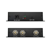 Convertisseur SDI BNC AHD vers CVBS AV PAL NTSC avec sortie en boucle AHD pour caméra CCTV DVR XVR NVR caméra LED de nuit