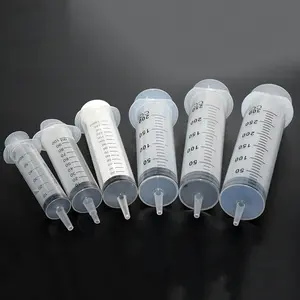 Factory Directly Supply 100ML Large Caliber Dispensing Syringe Pumping Oil And Ink Transparent Plastic Manual Needle Tube