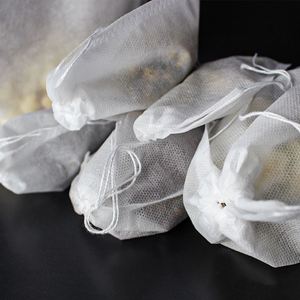 Reusable Non Woven <b>Filter</b> Bag Organic Cotton <b>Coffee</b> Tea Bag Herbs Drawstring Bag - Product Image 3