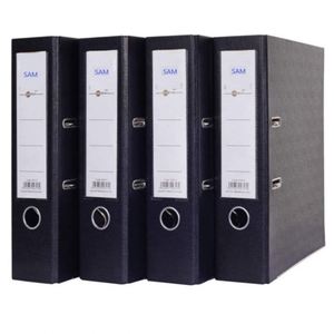 SAM 2 Ring Binders Ultra Strong 3 Inch Binders Black 4 Pack Lever Arch File Mini File <b>Folders</b> - Product Image 2