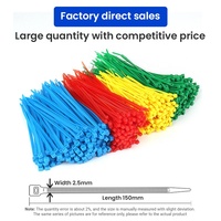 Ventes directes du fabricant Attaches de fil de câble en nylon réutilisables autobloquantes de haute qualité avec étiquette personnalisée