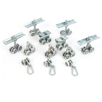 Roulettes de porte suspendue, poulies de rail de portail coulissant, accessoires de quincaillerie pour portails industriels, résidentiels et d'entrepôt, en acier galvanisé