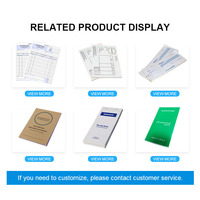 Carnet de factures personnalisé avec finition gaufrée, couleur CMYK, duplicata, pour reçus, papier autocopiant, bloc de commandes, achats en espèces, modèle A4
