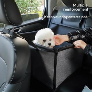 Asiento <span class=keywords><strong>de</strong></span> seguridad trasero individual para perros en <span class=keywords><strong>el</strong></span> coche, cojín <span class=keywords><strong>de</strong></span> poliéster impermeable y antimanchas para jaula lateral <span class=keywords><strong>de</strong></span> coche, Good Things - Product Image 2