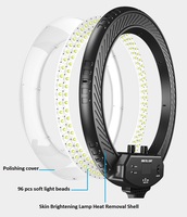 Éclaircissement de la peau 22 pouces Ringlight Beauty Selfie Photography Fill Lamp Led Ring Light avec trépied et support pour téléphone