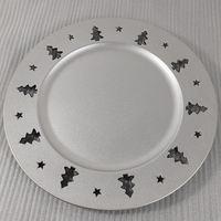 Assiettes en plastique jetables pour la décoration de fêtes, mariages et événements, Assiettes Thème Arbre de Naissance