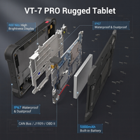 Tableta Android Resistente de 7 Pulgadas VT-7 PRO, Agricultura de Precisión, Guía GPS, 4G LTE, IP67, Estación de Acoplamiento CAN Bus, J1939, OBD II