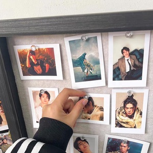 Óc chó đen A4 12x16 inch phía trước mở bản lề Khung hộp bóng với bảng hiển thị vải bố - Product Image 6