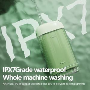 Hydropulseur dentaire portable, irrigateur buccal, rechargeable par USB, <span class=keywords><strong>jet</strong></span> <span class=keywords><strong>d</strong></span>'<span class=keywords><strong>eau</strong></span> pour le nettoyage des dents, 5 embouts, mini machine à laver la bouche de 200 ml - Product Image 4