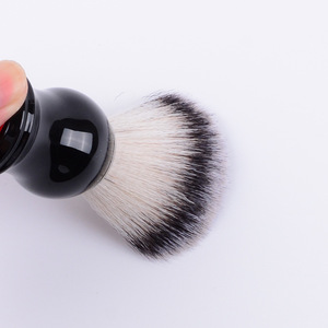 Brosse moussante de rasage <span class=keywords><strong>pour</strong></span> hommes haarborstel brosse de nettoyage de balayage de cheveux doux manche en bois brosse à barbe soins coiffure - Product Image 4