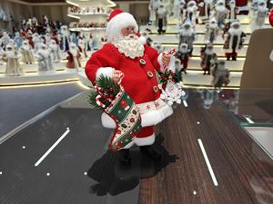 ديكورات عيد الميلاد يدوية الصنع كلاسيكية بطول 11 بوصة على شكل بابا نويل وندف ثلج، جوارب عيد الميلاد، هدايا عيد الميلاد، صديقة للبيئة، غير سامة، قابلة لإعادة الاستخدام - Product Image 6