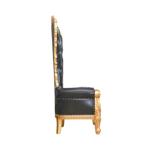 Nouveau Design Royal High Back Trône de mariage noir le roi et la reine - Product Image 3