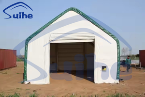 Dôme de toit arqué Abri de garage de <span class=keywords><strong>voiture</strong></span> portable Abri de stockage de bâtiment à <span class=keywords><strong>double</strong></span> treillis - Product Image 6