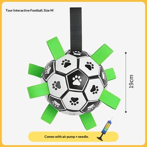 Pallone da Calcio per Cani con Linguette, Giocattolo Interattivo Resistente e Galleggiante per Cuccioli e Cani di Piccola e Media Taglia, Gioco da Esterno - Product Image 6