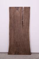 Antik-Finish Monkeypod Live-Edge Epoxidharz Massivholz Walnuss Moderner Rechteckiger Esstisch