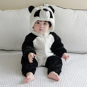 Bebé Kigurumi cosido <span class=keywords><strong>dinosaurio</strong></span> Tigre vaca conejo dibujos animados mameluco infantil niños Animal mono niñas niños Cosplay pijama disfraces - Product Image 4