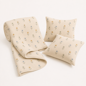 <strong>Small</strong> Floral Printed Pure Cotton <strong>Double</strong> Gauze Bedding <strong>Set</strong> 3 Piece <strong>Duvet</strong> Cover <strong>Set</strong> with Pillowcases - Product Image 5