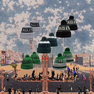 Wholesale Best Quality 32 Teams American Football Knitted <b>Beanie</b> 100% Cotton Breathable <b>Waterproof</b> Winter Wearing Warm Eagle - Product Image 3