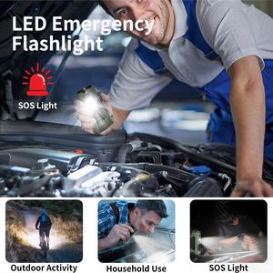 Socool Fan 10000MAh Portable Electric Neck Fan Rechargeable USB Mini LED <b>Light</b> Outdoor Plastic Waist <b>Clip</b> Fan Spanish - Product Image 5