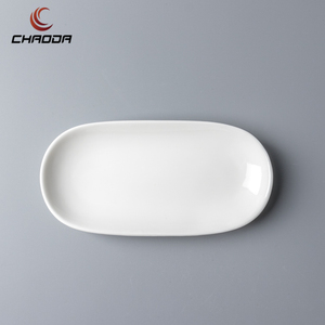 Chaoda hình dạng hình bầu dục chất lượng cao món ăn gốm 6.5 inch sứ tốt tấm cho khách sạn Sao - Product Image 1
