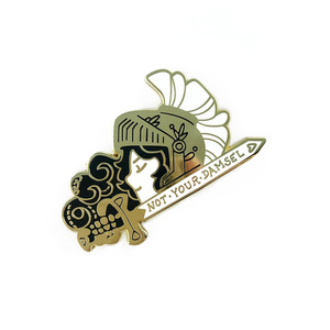 Broche esmaltado de imitación de Reina Horsewoman, insignia de Metal femenina independiente feminista, mochila para novias, ropa, insignia de tela, Pin - Product Image 3