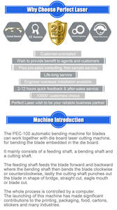 Perfect Laser - Máquina de Doblado de Cuchillas de Alta Precisión Comercial con Computadora para Acero, Papel, Madera, MDF, Diseño de Módulos CNC - Product Image 6
