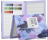 Meilleure Vente - Nouveau Design Professionnel - Livre d'échantillons de vernis à ongles pour salon - Nuancier amovible pour ongles - 120/160/216/308 Couleurs