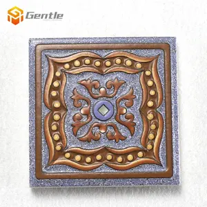 Spain Design Rustic 80*80 Small Size Wall Tile Mixed color Ceramic Rustic embossed Pattern Tiles