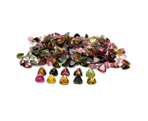 4mm Tourmaline Naturelle Trillion Cut Pierres Précieuses À Facettes Pour La Fabrication De Bijoux Perles En Vrac Multi Tourmaline Pierre Calibré En Gros - Product Image 5