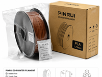 Filament PLA rempli de métal PINRUI 1,75 mm 1 kg, haute densité, bronze, laiton, cuivre, magnétique, pour imprimante 3D, polissable