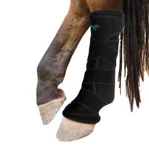 Bota terapêutica de neoprene para pernas, envoltório versátil para cuidados com as pernas e lesões do cavalo