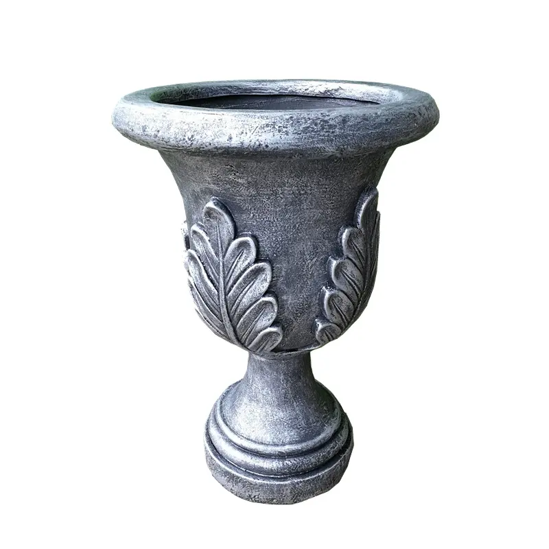 Newly Style Silver Color Garden Flower Urn Planter For Decoration