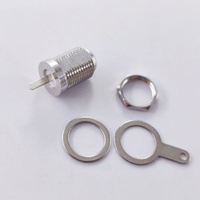 Connecteur coaxial RF de type F femelle à montage sur panneau avec bornes de réceptacle