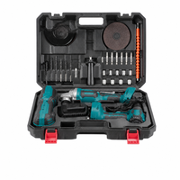 Ensemble d'outils électriques sans fil et sans balais avec perceuse et meuleuse d'angle pour la construction et les réparations domestiques