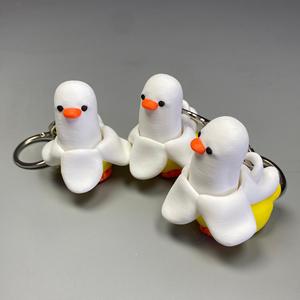 2026 Mini Jouet Anti-stress Canard qui Crique en Plastique PLA, Modèle Animal - Product Image 1