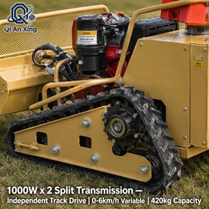 Trinciaerba Semovente Telecomandata a 4 Tempi Senza Fili 800mm per Pendenze fino al 50% con Falciatrice a Flagelli 13HP Diesel Ibrida per Controllo Vegetazione Industriale - Product Image 6