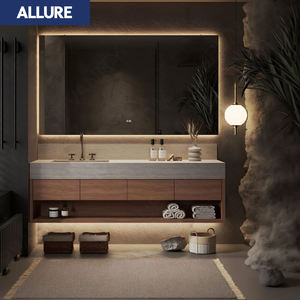 Meuble de salle de bain suspendu en <span class=keywords><strong>PVC</strong></span>, petit meuble de rangement mural, vasque et unité de salle de bain, accessoires de salle de bain Allure Millwork Joinery - Product Image 3