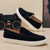 Chaussures décontractées pour hommes, antidérapantes, légères, à semelle souple, respirantes et confortables, couleur unie, chaussures de course à enfiler pour hommes